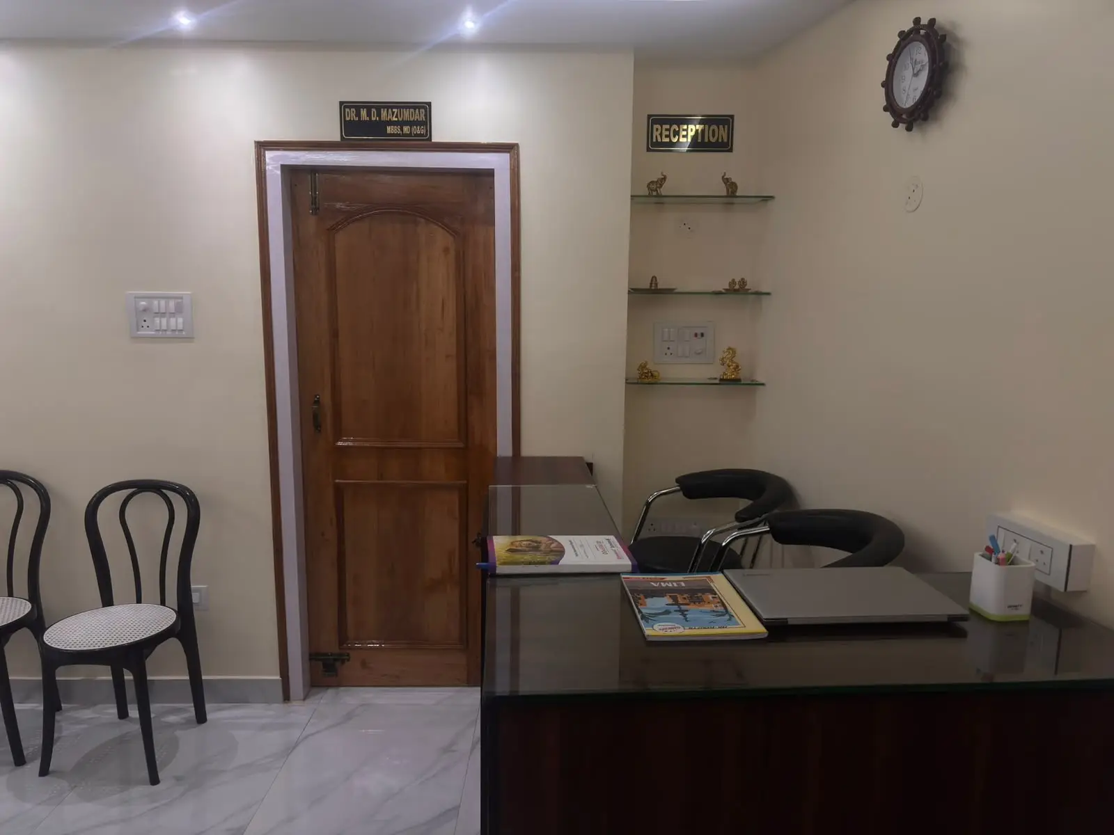 Reception area at Aries Obgyn Clinic